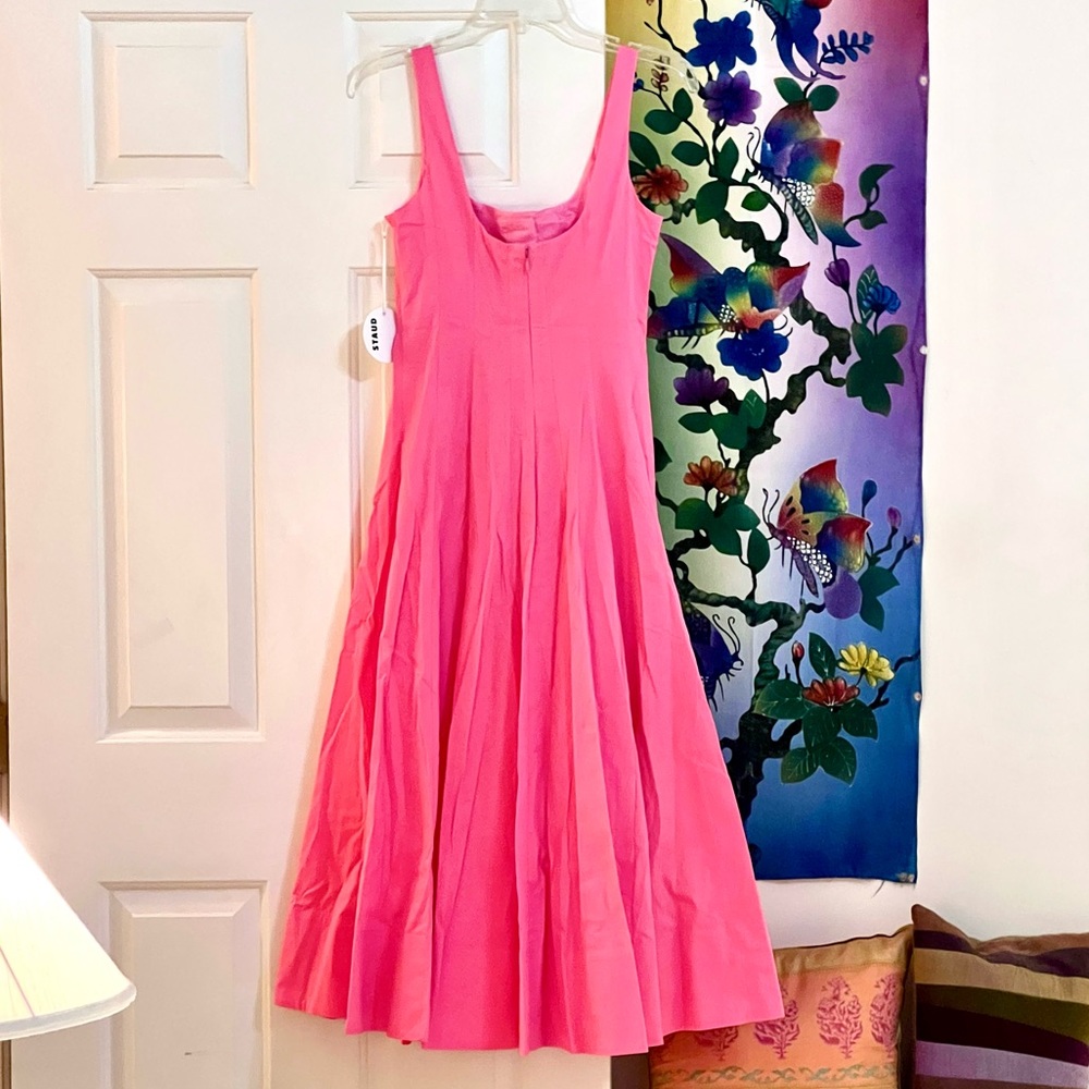 🌺🎉HP🎉🌺 Staud Wells Midi Dress Plumeria - Picture 11 of 16